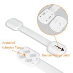 12 Pack Baby Proofing Cabinet Strap Locks - Vkania Kids Proof Kit - Child Safety Drawer Cupboard Oven Refrigerator Adhesive Locks - Adjustable Toilets Seat Fridge Latches - No Drilling - Image 3